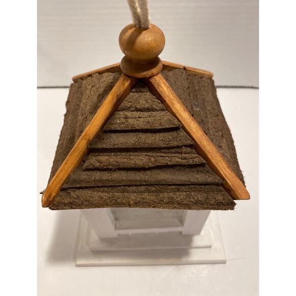 Wooden White Gazebo Home Decor, Rustic Charm, Farmhouse Shelf Sitter - Picture 3 of 6